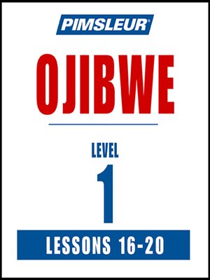 Ojibwe Level 1 Lesson 16-20 - Audiobook
